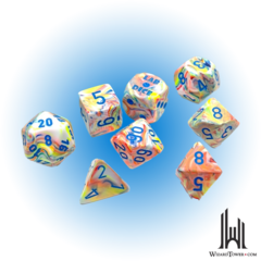 Festive - Polyhedral 7-Die Set - Kaleidoscope / Blue